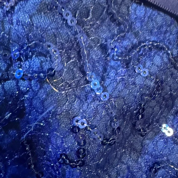 Dancing Queen sequins Gowns for wedding, prom, formal event etc NWT blue or gray - Picture 7 of 12